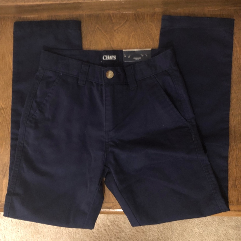 Boys’ Chaps Navy Khakis NEW